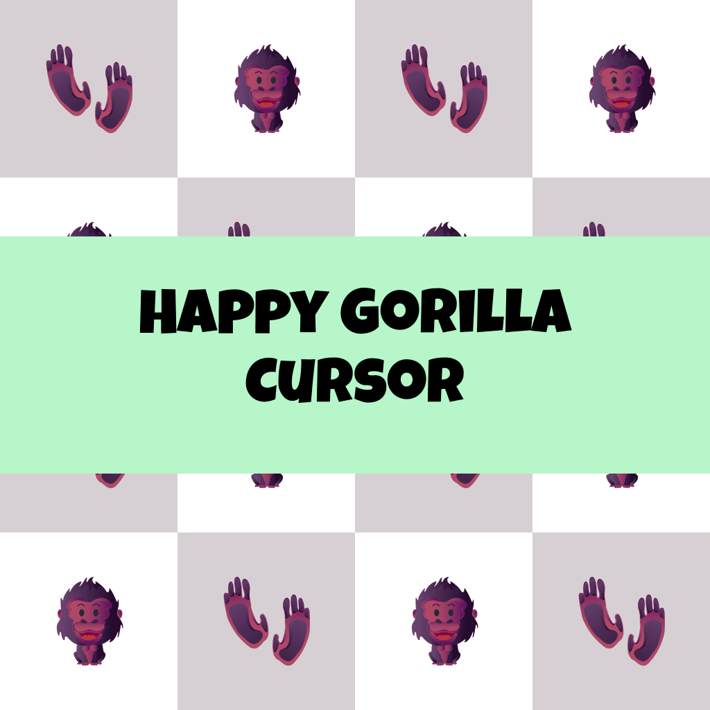 Preview Happy Gorilla cursor custom cursor pack
